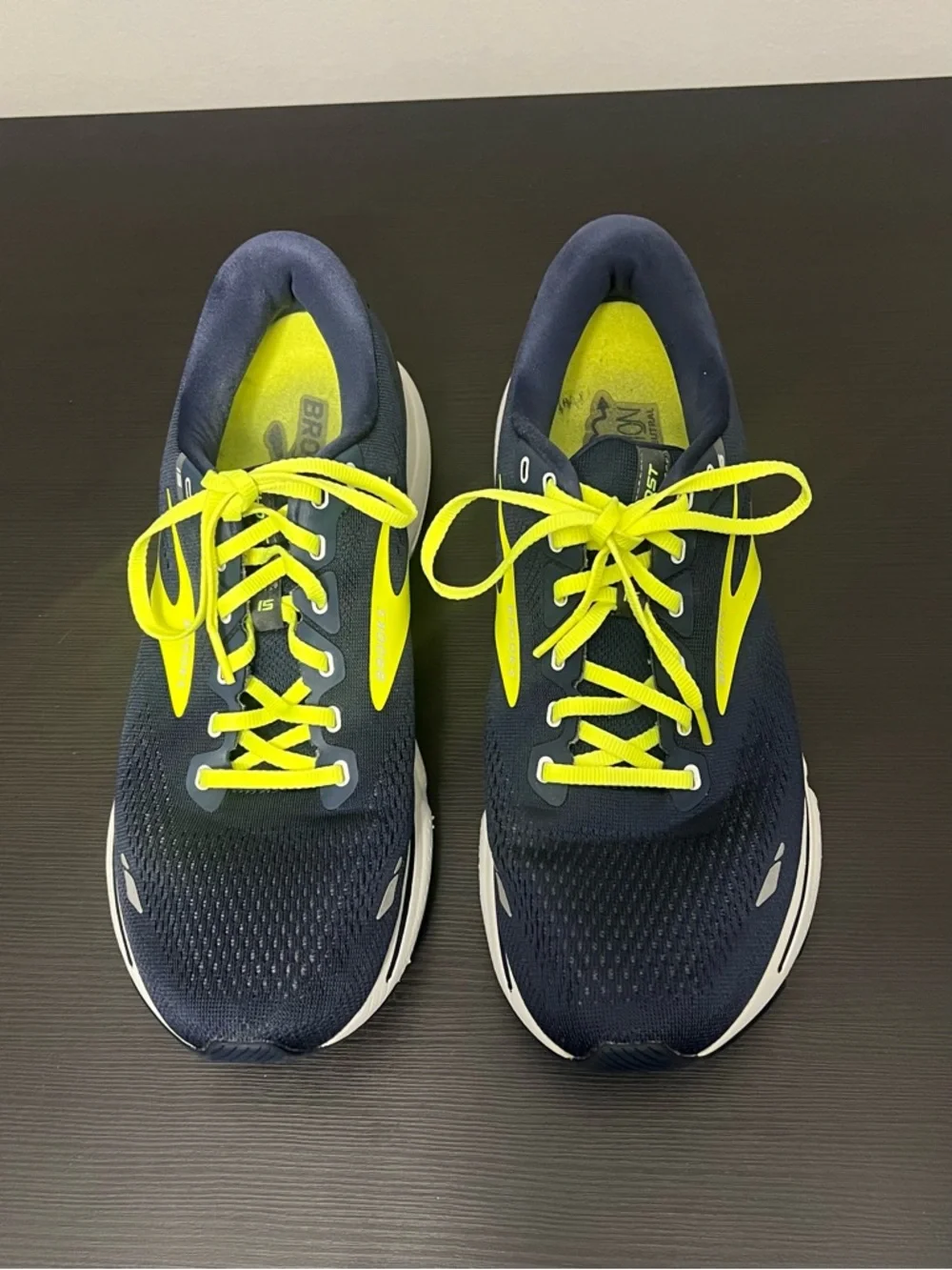 Brooks Ghost 15 Peacoat Nightlife Grey Men's Size 11.5 Navy Running Walking Gym